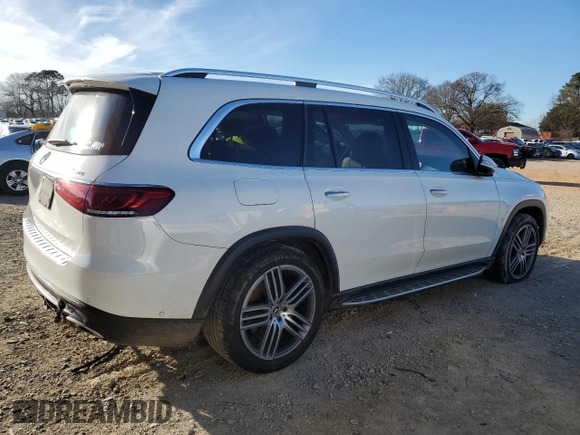 2020 Mercedes-Benz GLS 450 with VIN 4JGFF5KE2LA130256, listed as a Copart auction lot 47644455 with 91,785 mi miles and Salvage title. Bid and sale history available at DreamBid. Image 3.