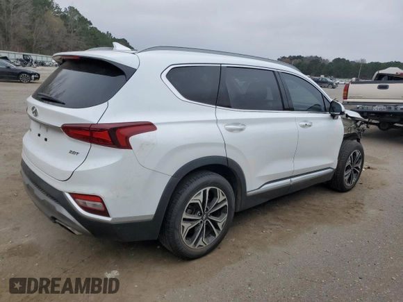 2019 Hyundai Santa Fe Ultimate with VIN 5NMS53AA6KH114767, listed as a Copart auction lot 44411525 with 108,222 mi miles and Salvage Title. Bid and sale history available at carsss.com. Image 3.