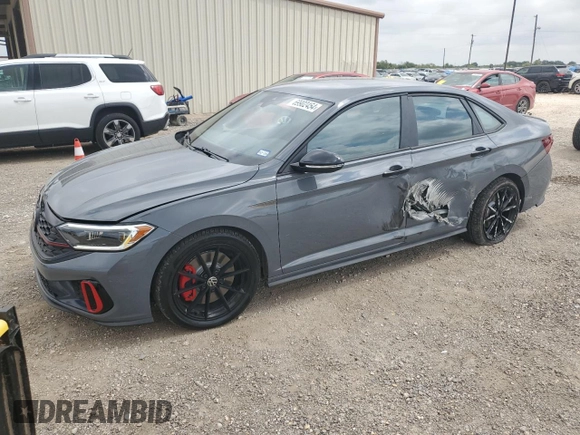 2024 Volkswagen Jetta GLI 40th Anniversary Edition with VIN 3VW9T7BU7RM047704, listed as a Copart auction lot 69902454 with 10,885 mi miles and Salvage title. Bid and sale history available at DreamBid. Image 1.