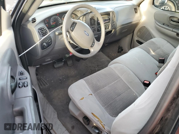 2004 Ford F-150 with VIN 2FTRF08W74CA53629, listed as a Copart auction lot 87326734 with 229,631 mi miles and Salvage title. Bid and sale history available at DreamBid. Image 8.
