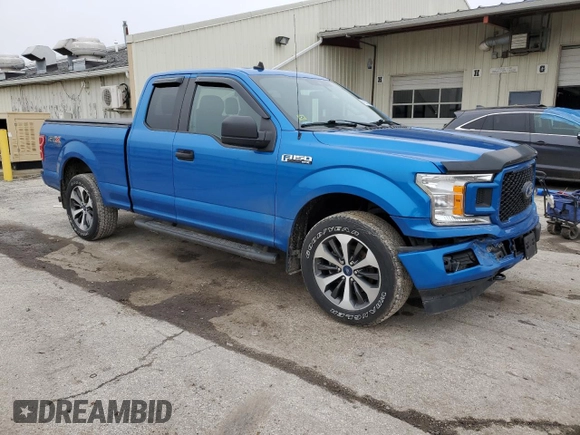 2020 Ford F-150 XL with VIN 1FTEX1EP0LKE83138, listed as a Copart auction lot 47927875 with 97,437 mi miles and Salvage Title. Bid and sale history available at DreamBid. Image 4.