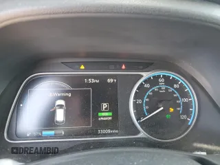2018 Nissan LEAF S with VIN 1N4AZ1CP2JC303571, listed as a Copart auction lot 55249995 with 33,009 mi miles and Salvage Title. Bid and sale history available at DreamBid. Image 9.