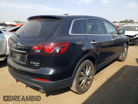 2014 Mazda CX-9 Grand Touring with VIN JM3TB3DA8E0439540, listed as a Copart auction lot 66999744 with 207,668 mi miles and Clean Title. Bid and sale history available at DreamBid. Image 3.