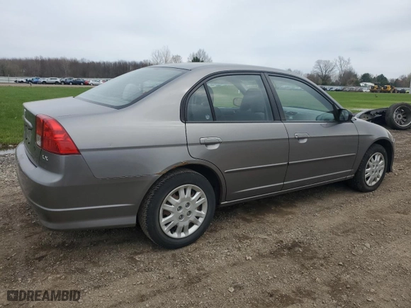 2004 Honda Civic LX with VIN 2HGES16544H622452, listed as a Copart auction lot 52700855 with 82,119 mi miles and Salvage Title. Bid and sale history available at carsss.com. Image 3.