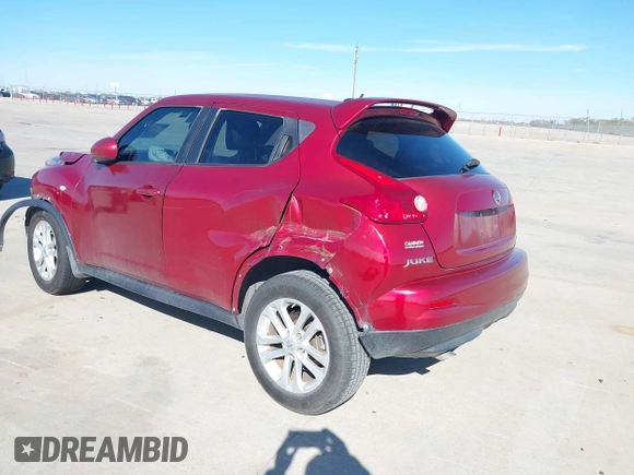 2013 Nissan Juke S with VIN JN8AF5MR0DT216626, listed as a IAAI auction lot 41067264 with 1 mi miles. Bid and sale history available at carsss.com. Image 3.