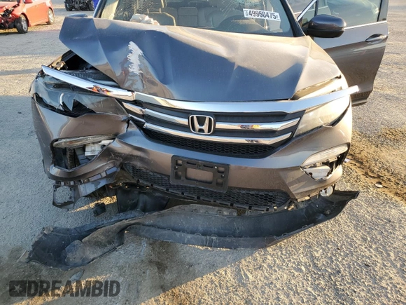 2016 Honda Pilot EX-L with VIN 5FNYF5H72GB024313, listed as a Copart auction lot 49960475 with 81,437 mi miles and Salvage Title. Bid and sale history available at carsss.com. Image 13.