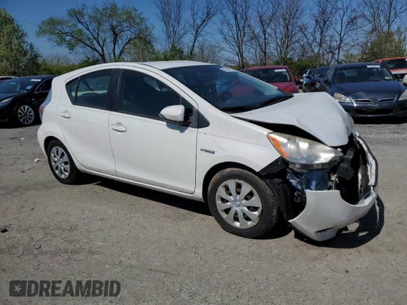 2013 Toyota Prius One with VIN JTDKDTB34D1530655, listed as a Copart auction lot 50364115 with 101,037 mi miles and Salvage Title. Bid and sale history available at DreamBid. Image 4.