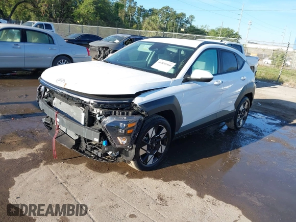 2025 Hyundai Kona SEL with VIN KM8HB3AB1SU215294, listed as a IAAI auction lot 41835866 with 484 mi miles. Bid and sale history available at carsss.com. Image 17.