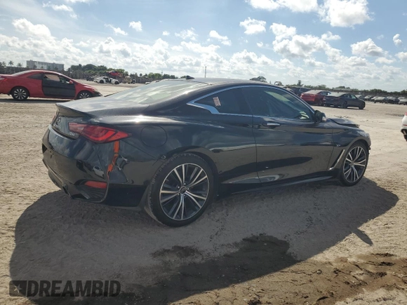 2020 Infiniti Q60 Luxe with VIN JN1EV7EK5LM340240, listed as a Copart auction lot 43447795 with 15,198 mi miles and Salvage Title. Bid and sale history available at carsss.com. Image 3.
