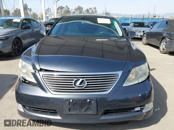 2007 Lexus LS 460 with VIN JTHBL46F375050759, listed as a IAAI auction lot 41848554 with 106,257 mi miles. Bid and sale history available at carsss.com. Image 12.