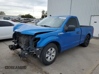 2020 Ford F-150 XL with VIN 1FTMF1C54LKF27495, listed as a Copart auction lot 50163175 with 113,897 mi miles and Salvage Title. Bid and sale history available at carsss.com. Image 1.
