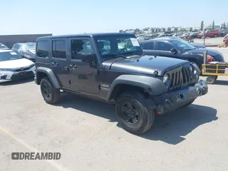 2017 Jeep Wrangler Unlimited Sport with VIN 1C4BJWDG0HL605047, listed as a IAAI auction lot 42563715 with 80,002 mi miles and . Bid and sale history available at DreamBid. Image 1.