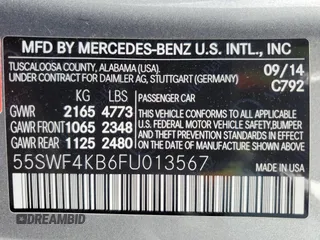 2015 Mercedes-Benz C 300 Luxury with VIN 55SWF4KB6FU013567, listed as a Copart auction lot 60647355 with 61,943 mi miles and Salvage title. Bid and sale history available at DreamBid. Image 12.