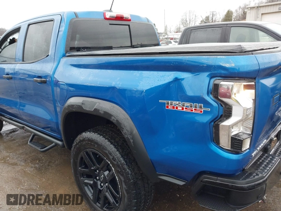 2023 Chevrolet Colorado 4WD Trail Boss with VIN 1GCPTEEK3P1208942, listed as a IAAI auction lot 41475026 with 11,576 mi miles. Bid and sale history available at carsss.com. Image 16.