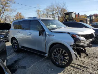 2023 Nissan Armada Platinum with VIN JN8AY2DA5P9403428, listed as a Copart auction lot 78377324 with 9,583 mi miles and Salvage Title. Bid and sale history available at carsss.com. Image 4.