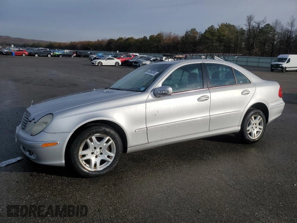 2004 Mercedes-Benz E 320 with VIN WDBUF65JX4A425681, listed as a Copart auction lot 43060365 with 179,955 mi miles and Salvage Title. Bid and sale history available at carsss.com. Image 1.