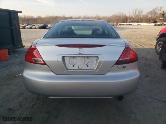 2007 Honda Accord Cpe EX-L with VIN 1HGCM72667A017032, listed as a Copart auction lot 43961975 with 139,740 mi miles and Salvage Title. Bid and sale history available at carsss.com. Image 6.