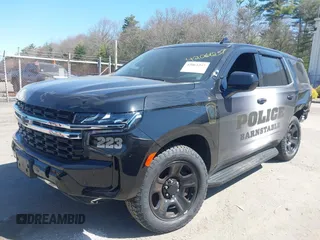 2023 Chevrolet Tahoe Commercial with VIN 1GNSKLED3PR430313, listed as a IAAI auction lot 42061257 with 22,824 mi miles and . Bid and sale history available at DreamBid. Image 2.