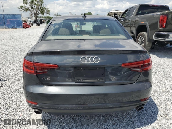 2017 Audi A4 Premium with VIN WAUGNAF40HN019644, listed as a Copart auction lot 55130865 with 84,117 mi miles and Clean Title. Bid and sale history available at carsss.com. Image 6.