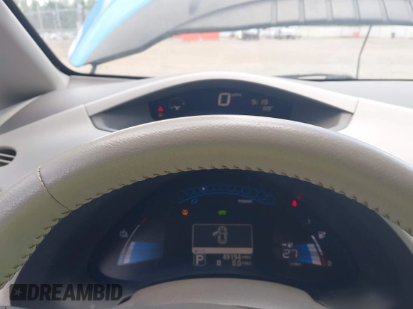 2012 Nissan LEAF SL with VIN JN1AZ0CP3CT022048, listed as a IAAI auction lot 42177290 with 49,194 mi miles and . Bid and sale history available at DreamBid. Image 7.