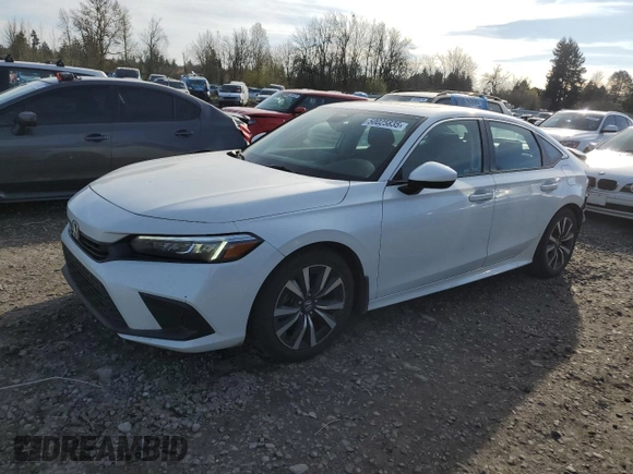 2023 Honda Civic EX z VIN 2HGFE1F77PH321367, wystawiony jako Copart lot #50025835 z przebiegiem 32 137 mil mil oraz Szkoda całkowita • Salvage title. Historia ofert i sprzedaży dostępna na DreamBid. Obrazek 1.