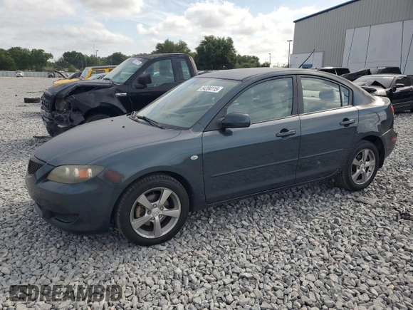 2006 Mazda 3 i with VIN JM1BK12F761483967, listed as a Copart auction lot 54204115 with 60,871 mi miles and Salvage Title. Bid and sale history available at carsss.com. Image 1.