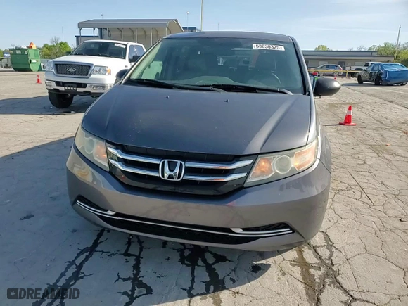 2015 Honda Odyssey LX with VIN 5FNRL5H25FB009675, listed as a Copart auction lot 53030325 with 154,319 mi miles and Salvage Title. Bid and sale history available at carsss.com. Image 14.
