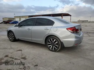 2015 Honda Civic EX-L with VIN 2HGFB2F97FH503178, listed as a Copart auction lot 46661675 with 171,444 mi miles and Salvage Title. Bid and sale history available at carsss.com. Image 2.