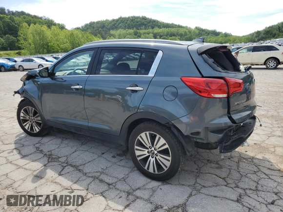 2015 Kia Sportage EX with VIN KNDPCCAC7F7711730, listed as a Copart auction lot 57144895 with 88,661 mi miles and Salvage title. Bid and sale history available at DreamBid. Image 2.