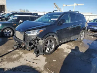 2017 Hyundai Santa Fe Limited Ultimate with VIN KM8SRDHF7HU212280, listed as a Copart auction lot 47893925 with 146,962 mi miles and Salvage Title. Bid and sale history available at carsss.com. Image 1.