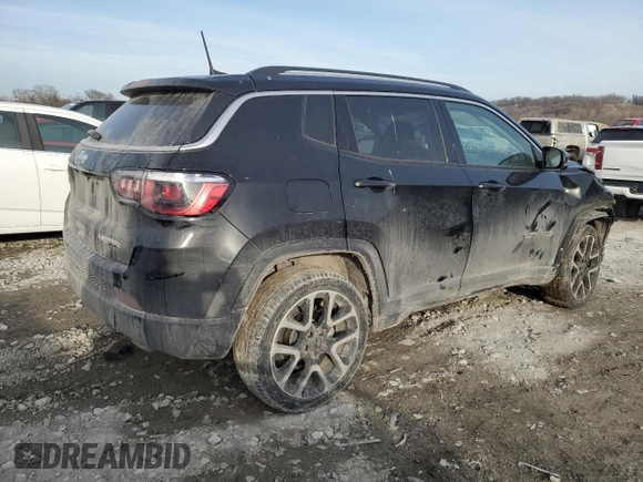 2018 Jeep Compass Limited with VIN 3C4NJDCB0JT168104, listed as a Copart auction lot 46726695 with 69,921 mi miles and Salvage Title. Bid and sale history available at carsss.com. Image 3.
