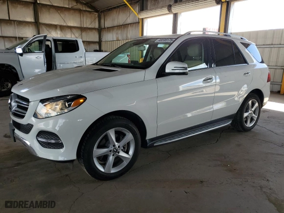 2018 Mercedes-Benz GLE with VIN 4JGDA5JB5JB037008, listed as a Copart auction lot 48599175 with NaN miles and Salvage Title. Bid and sale history available at carsss.com. Image 1.