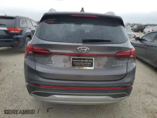 2021 Hyundai Santa Fe Hybrid Blue with VIN KM8S2DA16MU006199, listed as a Copart auction lot 49718764 with 41,671 mi miles. Bid and sale history available at carsss.com. Image 6.