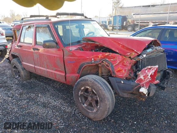 1997 Jeep Cherokee Sport with VIN 1J4FJ68S9VL569350, listed as a IAAI auction lot 41033623 with 299,012 mi miles. Bid and sale history available at carsss.com. Image 1.