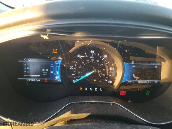 2015 Ford Fusion Titanium Hybrid with VIN 3FA6P0RU4FR197748, listed as a Copart auction lot 46230025 with 132,926 mi miles and Salvage Title. Bid and sale history available at carsss.com. Image 9.
