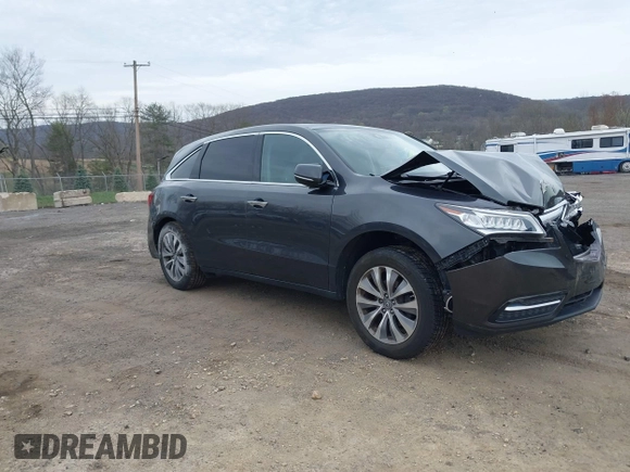 2015 Acura MDX Technology with VIN 5FRYD4H46FB005525, listed as a IAAI auction lot 42077017 with 123,077 mi miles and . Bid and sale history available at DreamBid. Image 1.