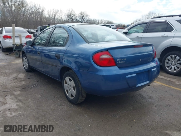 2003 Dodge Neon SE with VIN 1B3ES26C83D181196, listed as a IAAI auction lot 41876339 with 127,694 mi miles and . Bid and sale history available at DreamBid. Image 3.