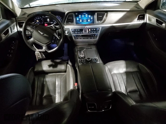 2018 Genesis G80 Ultimate with VIN KMHGN4JF5JU242136, listed as a Copart auction lot 47272645 with 166,868 mi miles and Salvage Title. Bid and sale history available at DreamBid. Image 8.