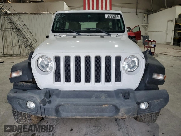 2018 Jeep Wrangler Unlimited Sport S z VIN 1C4HJXDGXJW181719, wystawiony jako Copart lot #56725795 z przebiegiem 87 523 mil mil oraz Szkoda całkowita • Salvage title. Historia ofert i sprzedaży dostępna na DreamBid. Obrazek 5.