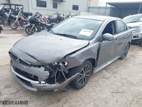 2017 Mitsubishi Lancer ES with VIN JA32U2FU1HU004371, listed as a IAAI auction lot 41602392 with 141350 miles. Bid and sale history available at carsss.com. Image 17.