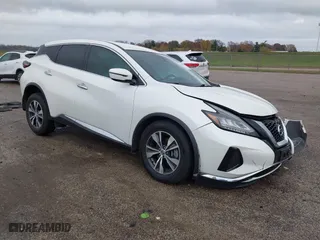 2020 Nissan Murano S with VIN 5N1AZ2AJ4LN154887, listed as a IAAI auction lot 40885300 with 125,735 mi miles. Bid and sale history available at carsss.com. Image 1.