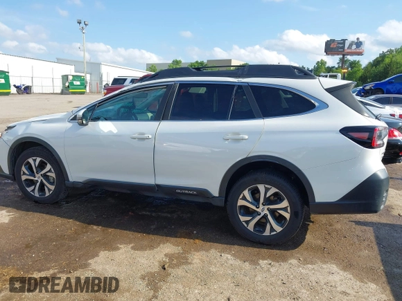 2022 Subaru Outback Limited with VIN 4S4BTANC2N3133479, listed as a IAAI auction lot 42496086 with 43,568 mi miles and . Bid and sale history available at DreamBid. Image 14.