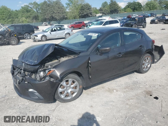 2015 Mazda 3 i Sport with VIN JM1BM1K75F1223408, listed as a Copart auction lot 54992705 with 93,925 mi miles and Salvage Title. Bid and sale history available at DreamBid. Image 1.