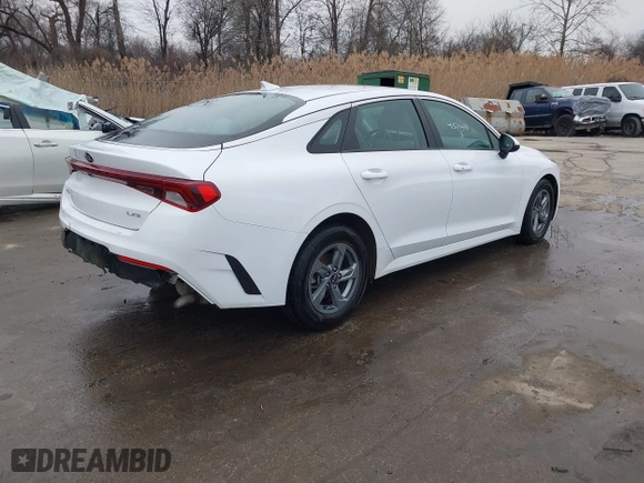 2021 Kia K5 LXS with VIN 5XXG14J23MG008892, listed as a IAAI auction lot 41534498 with 35,816 mi miles. Bid and sale history available at carsss.com. Image 4.