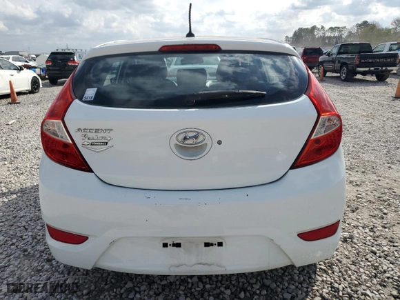 2014 Hyundai Accent GS with VIN KMHCT5AE1EU145619, listed as a Copart auction lot 43746195 with 121,357 mi miles and Salvage Title. Bid and sale history available at carsss.com. Image 6.