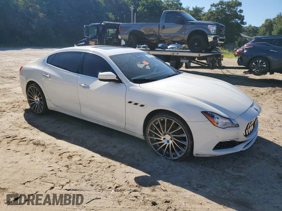 2017 Maserati Quattroporte z VIN ZAM56RRL1H1230279, wystawiony jako Copart lot #67067924 z przebiegiem Nie podano mil oraz Czysty tytuł • Clean title. Historia ofert i sprzedaży dostępna na DreamBid. Obrazek 4.