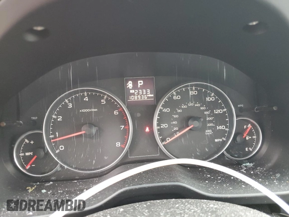 2013 Subaru Legacy Premium with VIN 4S3BMBC62D3048662, listed as a Copart auction lot 58550965 with 108,936 mi miles and Salvage title. Bid and sale history available at DreamBid. Image 9.