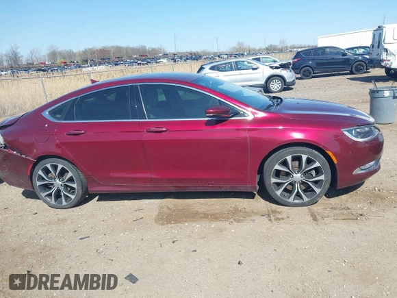 2015 Chrysler 200 C z VIN 1C3CCCEG8FN598172, wystawiony jako IAAI lot #42077144 z przebiegiem 130 717 mil mil oraz . Historia ofert i sprzedaży dostępna na DreamBid. Obrazek 13.