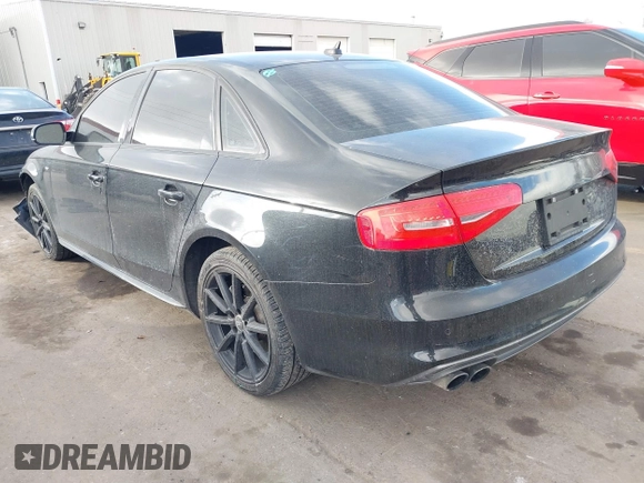 2016 Audi A4 Premium Plus with VIN WAUFFAFLXGN010321, listed as a IAAI auction lot 41510019 with 98,537 mi miles. Bid and sale history available at carsss.com. Image 3.