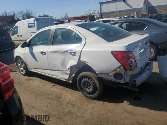 2014 Chevrolet Sonic LTZ with VIN 1G1JE5SB7E4202652, listed as a Copart auction lot 48540805 with 128,328 mi miles and Salvage Title. Bid and sale history available at carsss.com. Image 2.